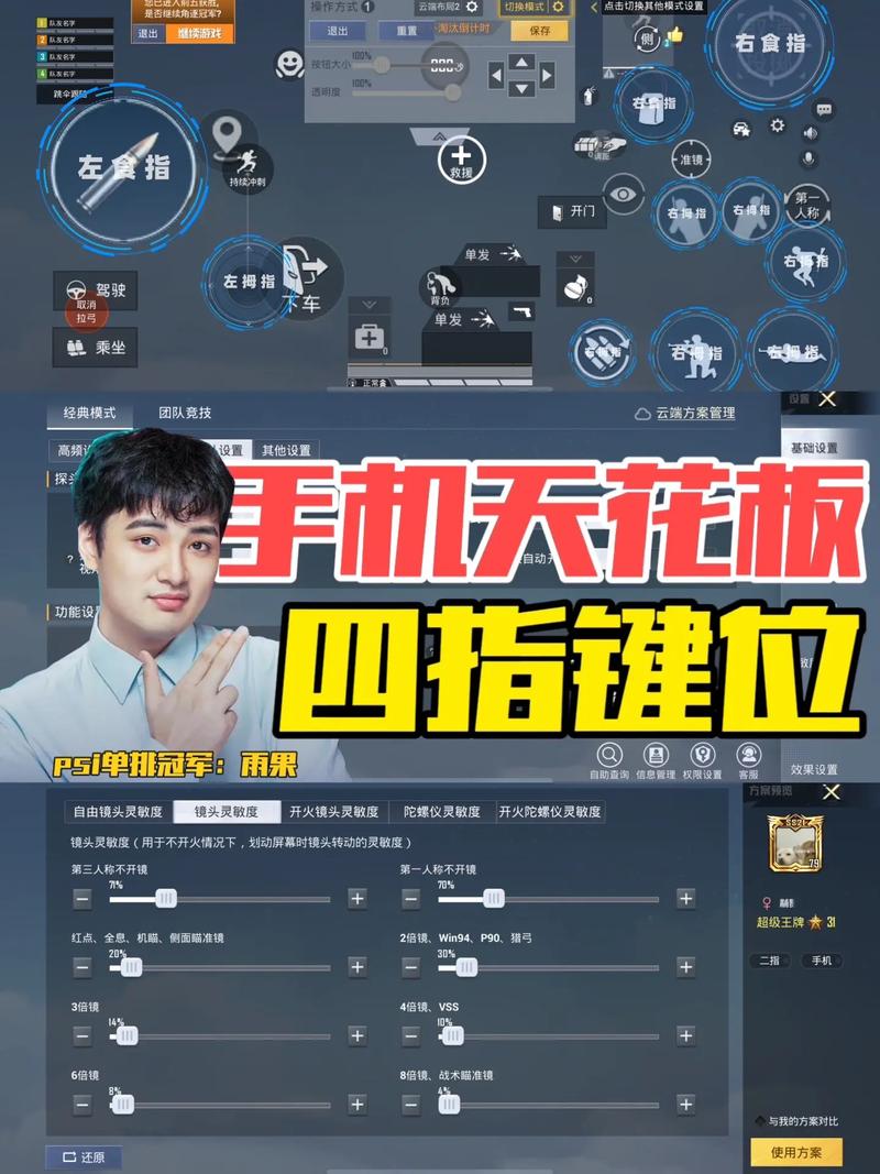 和平精英四指灵敏度2025