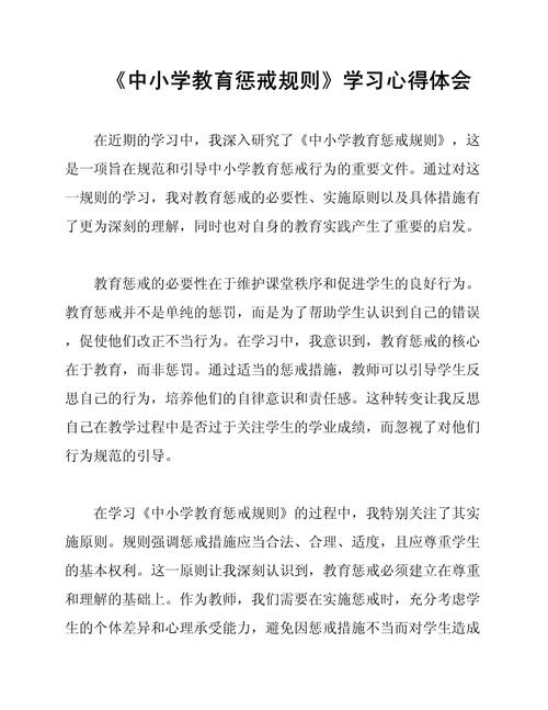 惩罚心得体会怎么写